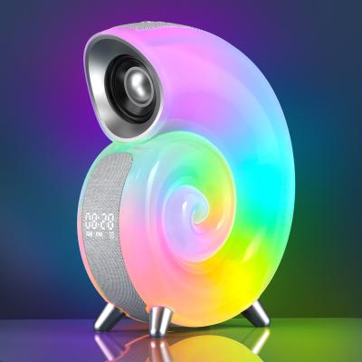 China Phantom Music Rhythm Light LED Table Lamp with Conch LED Night Light and Stereo BT Speaker for sale