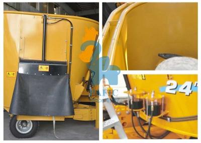 China Rigid Cattle Feed Mixer Wagon , Mini Tmr Mixer Wagon With Electronic Weighting System for sale