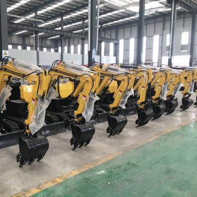 China Electric Small Digger 0.8 Ton 1 Ton Diesel Mini Excavators for sale