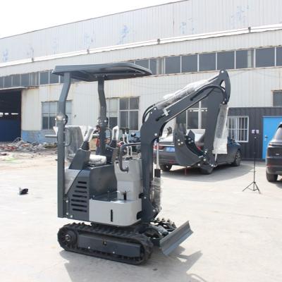 China 1000 kg Betriebsgewicht Mini-Gräber-Exkavator Mini-Exkavator Null-Schwanz-Swing zu verkaufen