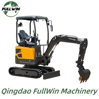 China 1.8 T Excavator Farm Ranch Home Construction Projects 3969LBS Crawler Digger for sale