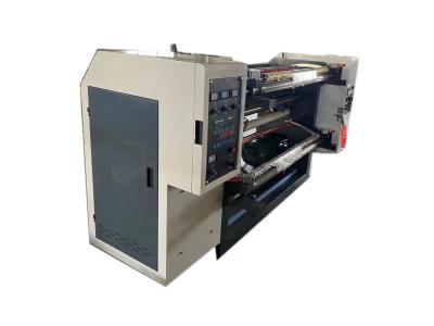 China 1300mm Film Slitter Rewinder Label Slitting Machine 50mm Min Width For Label Industry zu verkaufen