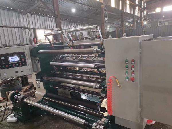 Quality 1300mm Non Woven Fabric Roll Cutting Machine Fabric Cutting And Rewinding Machine 0-200m/Min for sale