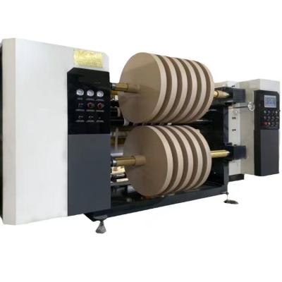 中国 1300 PLC Fully Automatic Tension Control Horizontal Slitting Machine For Kraft Paper Coated Paper Copperplate 販売のため