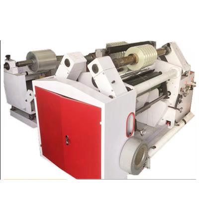 Chine 1100 Heavy Duty Hydraulic Discharge Rack Aluminum Foil Copperplate Paper Slitting And Rewinding Machine à vendre