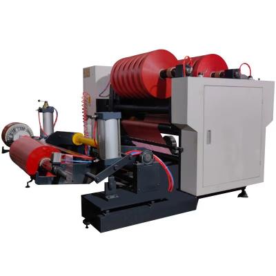 China 7 Inch Touch Screen Surface Curl Slitting Machine Narrow Coated Paper Narrow Strip Slitting Machine 450mm for sale