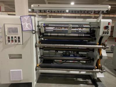 China Fully Automatic Paper Roll Slitter PVC PET PE Composite Film Paper Roll Slitting Machine zu verkaufen