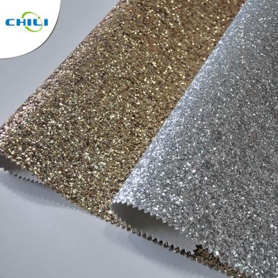 China Hot Selling Fasion Grade 3 PU Glitter Fabric wallpaper for sale