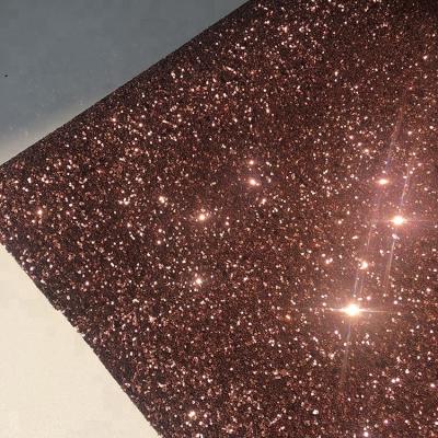 China PU Gold Glitter Wallpaper For Walls 0.9±0.15mm Thickness Non Woven Backing for sale