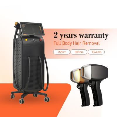 China CJ  ice titanium 3 Wave Length Diode Laser Hair Removal Machine High Power 1200W 755 1064 808Nm Diode Laser Hair Removal Machine for sale