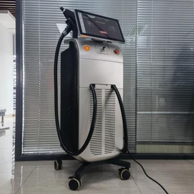 China 808nm alexandrite nd yag 808 nm ice titanium diode trio laser 3 waves lazer hair removal 810nm picosecond tattoo removal machine for sale