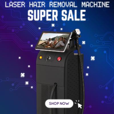 China 3 Waves Diode Laser Hair Removal Machine Titanium Latest Ice 50million for sale