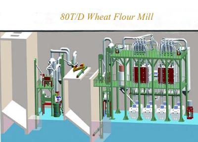 China 80T Wheat flour mill for sale