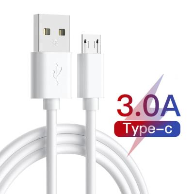 China PVC USB Type C Charging Cable 1m 3A Type C Data Transfer Cable for sale