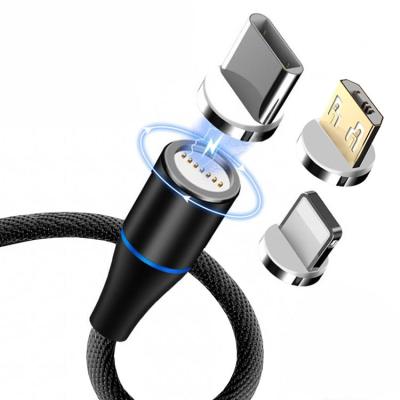 China 3 In 1 OD 3.5mm Magnetic Micro USB Cable For Data Transmission for sale