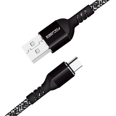 China Mattr Black ISO9001 USB To USB Type C Cable Nylon Braided USB C Cable for sale