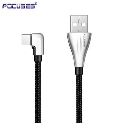 China L Shaped OD 3.5mm 90 Degree Angle USB C Cable Zinc Alloy for sale