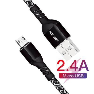 China 2.4A 6ft Micro USB Data Transfer Cable For Android Phone for sale