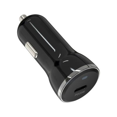 China Over Current Protection DC9V 2A Rapid Phone Charger 20W USB C Car Charger for sale