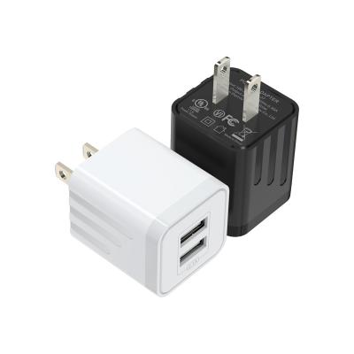 China Focuses 200VAC Dual USB Wall Charger Folding USB Plug Widely Compatible for sale