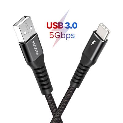China Nylon Braided 1M USB 3.0 Charging Cable 5Gbps Data Sync for sale