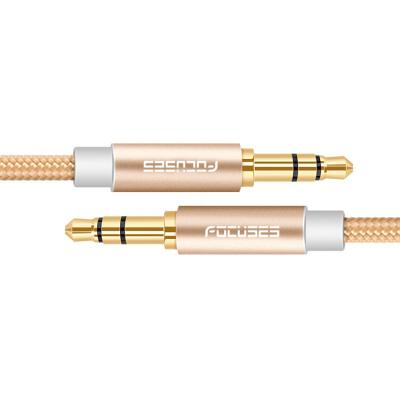 China Nylon Braided 3.5mm Auxiliary To Auxiliary Cable For Headphone for sale