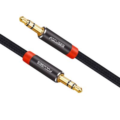 China Nadruk 3ft Stereoaux-Kabel 3,5 Mm-Mannetje aan Mannelijke Stereo Audioaux-Kabel Te koop