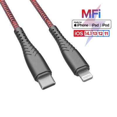 Chine Le palladium original 18W MFI de la puce C94 d'OEM a certifié le câble de données de remplissage d'USB de câble de foudre d'USB pour l'iphone MacBook d'ipad d'Apple à vendre
