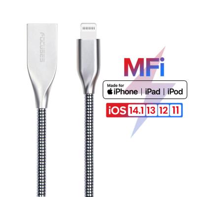 China 3FT 6FT 10FT MFI Lightning Cable All Metal Fast Charging Compatible Apple for sale