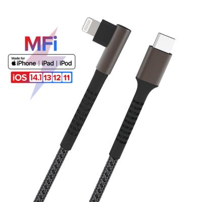 China Smart C94 MFi USB C ao carregamento rápido do paládio do cabo 3ft 6ft do relâmpago à venda