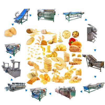 China Lays Cassava French Crisp Automatic Snacks Making Machine 1000kg/hr for sale