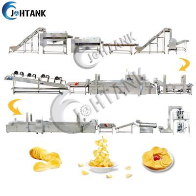 China 500kg/H Potato Chips Production Line , Potato Chips Making Machine For Small Business for sale