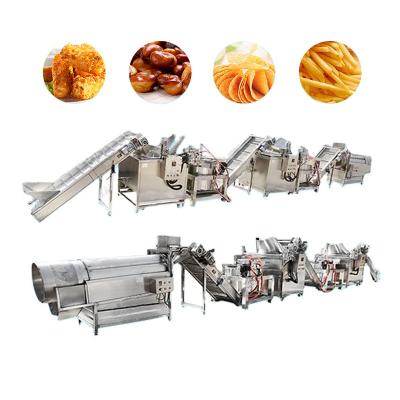 China Fresh Finger Sticks Frozen French Fries Production Line 500kg Per Hour for sale