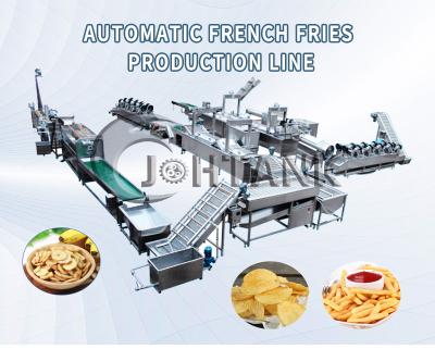 China Gas Electric Automatic French Fries Making Machine 50kg/H for sale