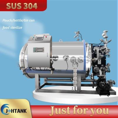 China Double Layer Water Immersion Food Sterilizer Machine For Tin Can Fish Sterilization for sale