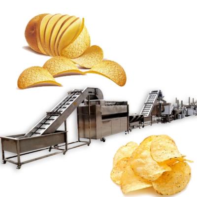 China Fresh Potato Chips Production Line , Full Automatic Potato Chips Making Machine 1000kg/h for sale