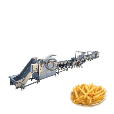 China CE 2000kg/h Frozen French Fries Production Line Potato Chip Making Machine for sale