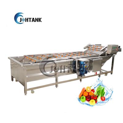 Chine chaîne de fabrication des fruits et légumes 5000kg/h, machine de nettoyage 5000kg/h de bulle de l'eau à vendre