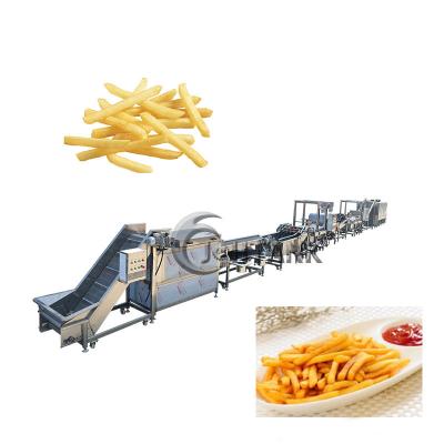 China Electric Potato Chips Production Line 500kg/h For Frozen French Fries Plantain Chips for sale