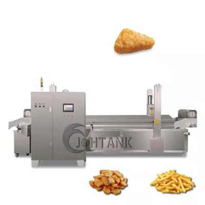 China CE Double Belts Automatic Continuous Frying Machine for sale