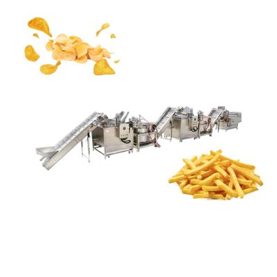 China Patatas fritas congeladas de la patata automática llena que hacen la máquina 500kg/h en venta