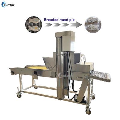 China Automatic Continuous Frying Machine Chicken Battering Breading Coating for sale