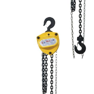 China hand chain pulley block manual pulley chain hoist 1.5 Ton for sale