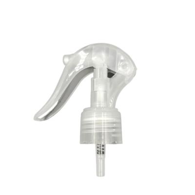China Transparent Bottle Plastic Trigger Sprayer Pump 24/410 28/410 0.35ml With Lock for sale