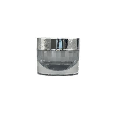 China Eco Friendly Plastic Cosmetic Jars 10g 15g Diamond Spherical Inner Silk Screening for sale