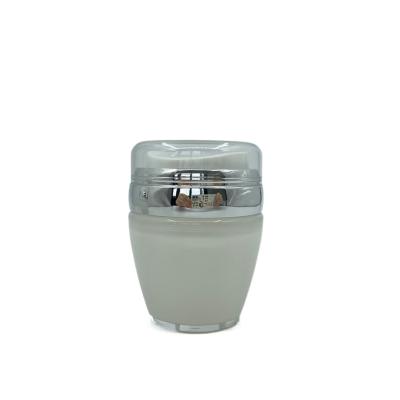 China Refill Airless Cosmetic Packaging 30g 50g Acrylic Jars For Cosmetics for sale