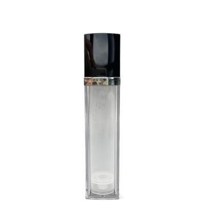 China Square Cosmetic Airless Pump Bottles 30ml Double Wall Aluminum for sale