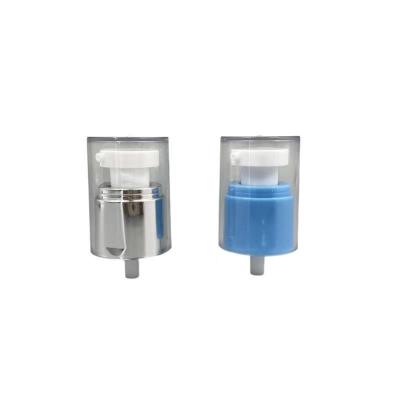 China Powder Cream Pump Dispenser 20/410 MS Cap Silver Metallized Closure 0.25ML Dosage for sale