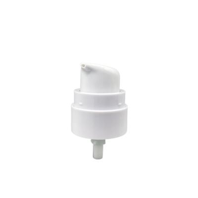 China 0.25ML/T Cream Pump Dispenser 24/400 White AS Clear Cap SS316 Spring Outside for sale