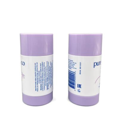 China AS / PP Round Deodorant Stick Container 50g 1.76oz Tubes Eco Friendly With Printing for sale